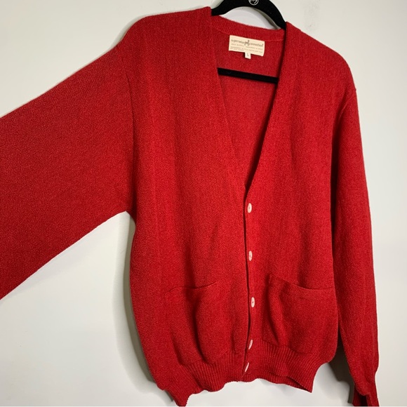 Peruvian Connection Men’s Vintage Hand Made Alpaca V-Neck Grandfather Cardigan L - Picture 3 of 7